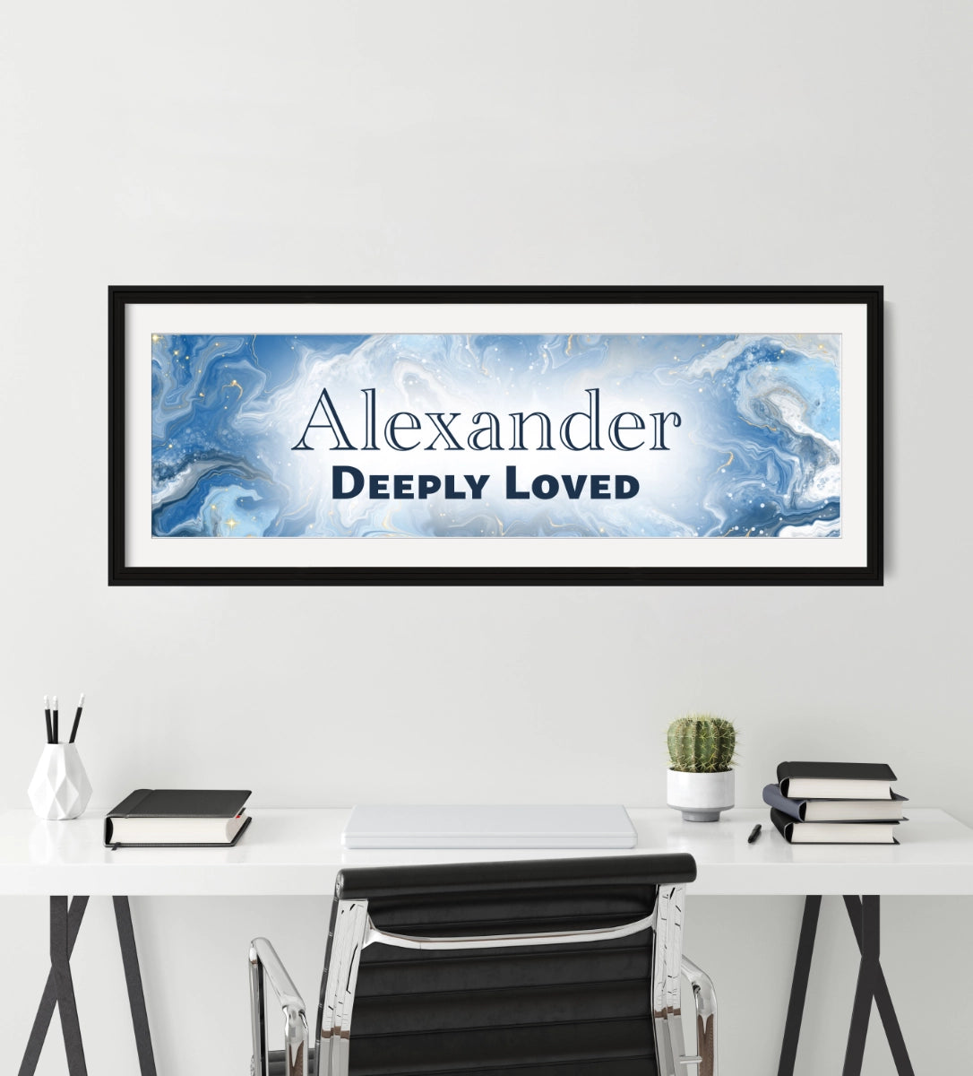Personalized name sign with ‘Alexander Deeply Loved&