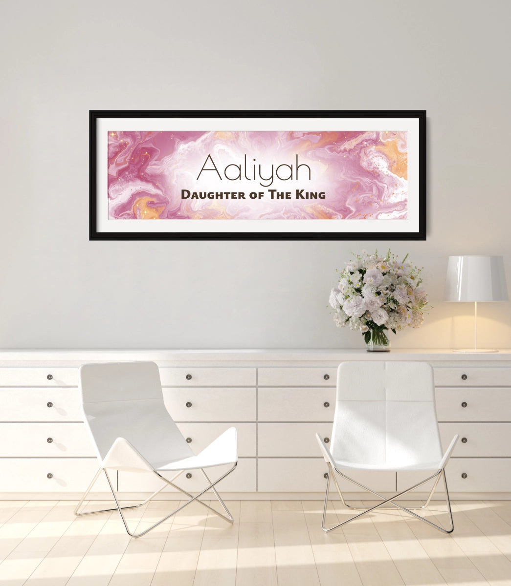 Personalized wall art with &