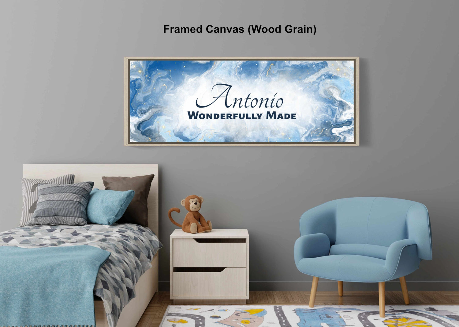 Personalized wall art with &