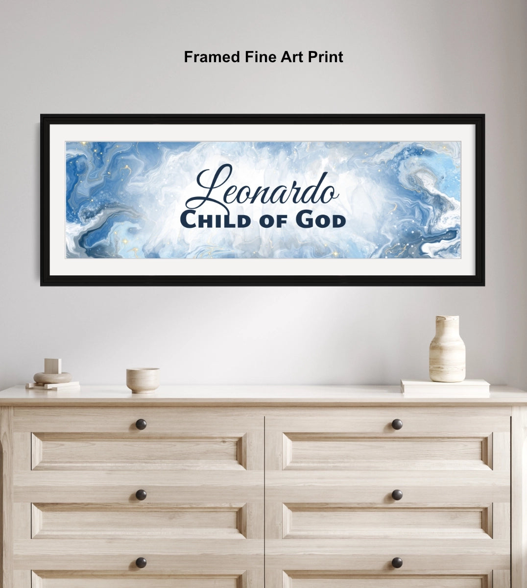 Personalized nursery room wall art with &