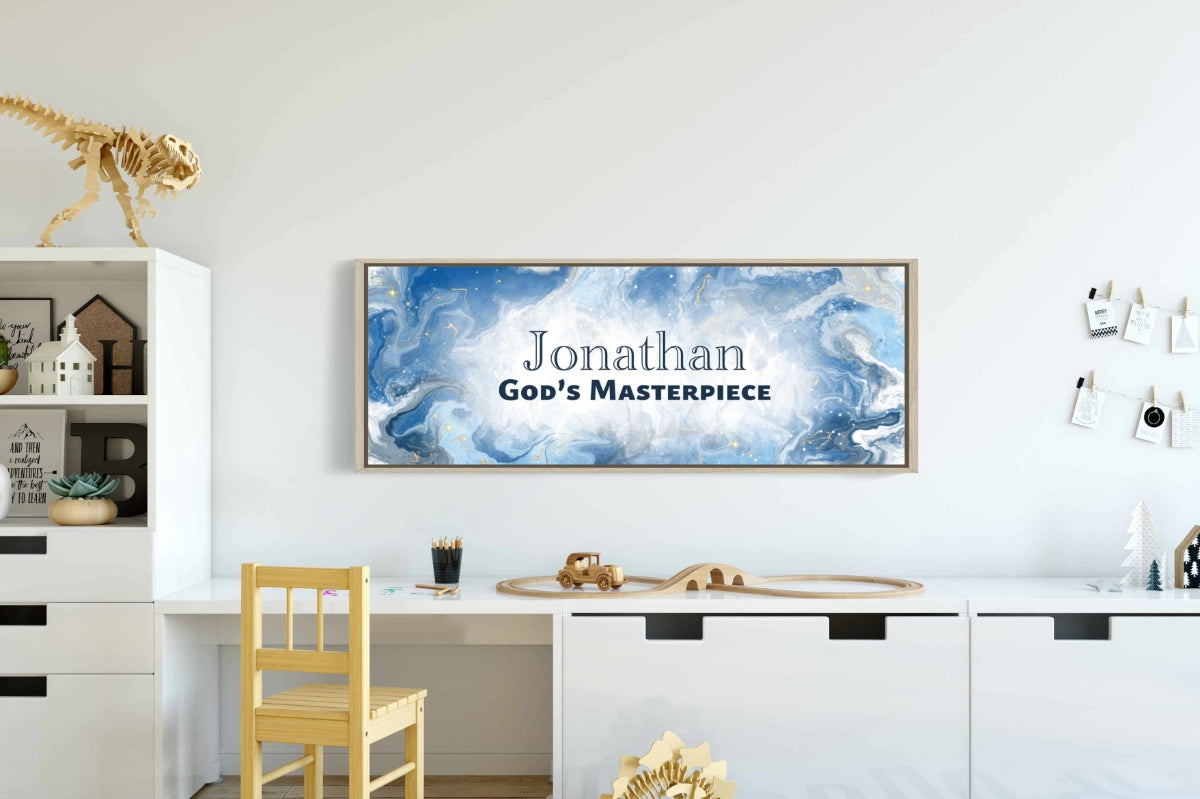 Framed, personalized wall art with &