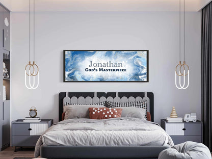 Personalized wall art with ‘Jonathan God’s Masterpiece&