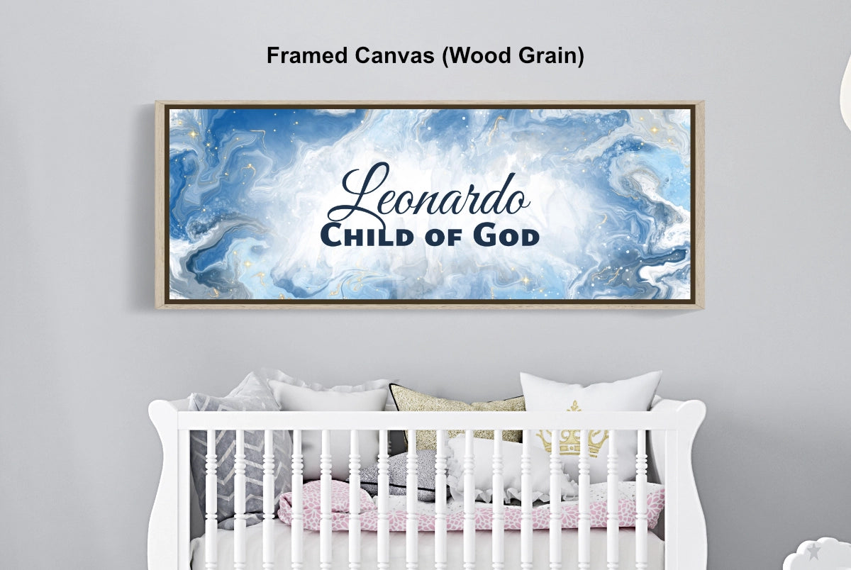 Framed, personalized wall art with &