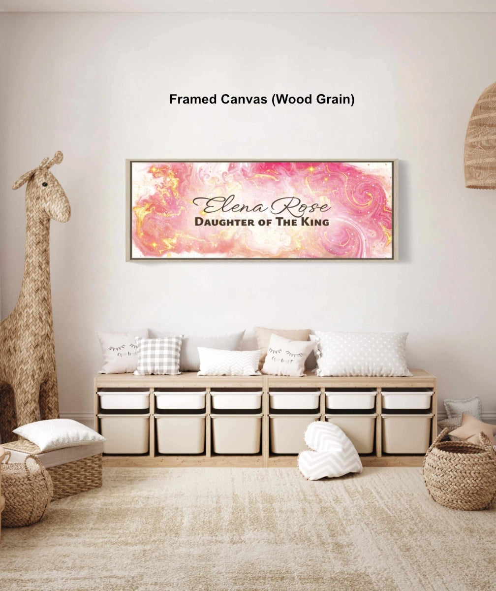 Personalized playroom wall decor with &