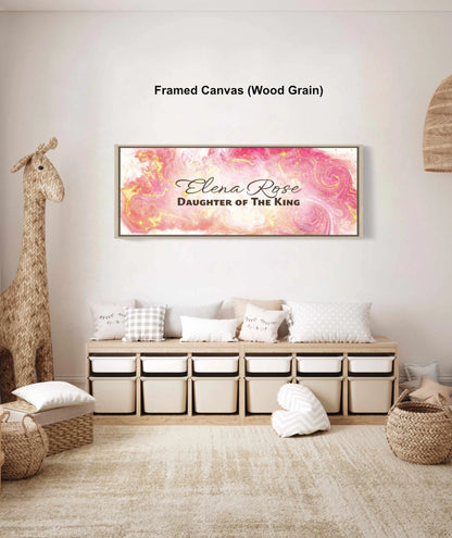 Personalized playroom wall decor with &