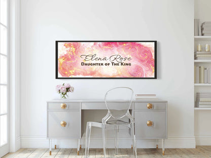 Personalized wall art with &