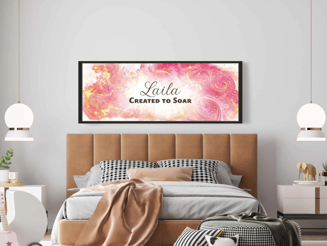 Personalized wall art with &