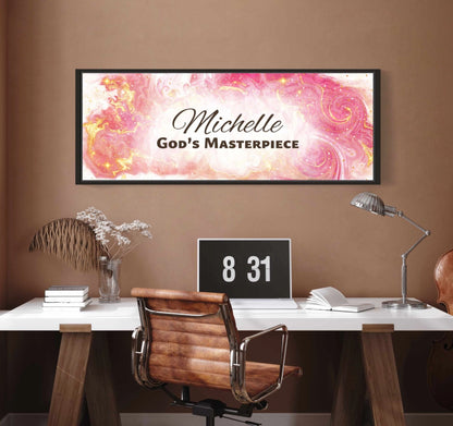 Personalized wall art with &