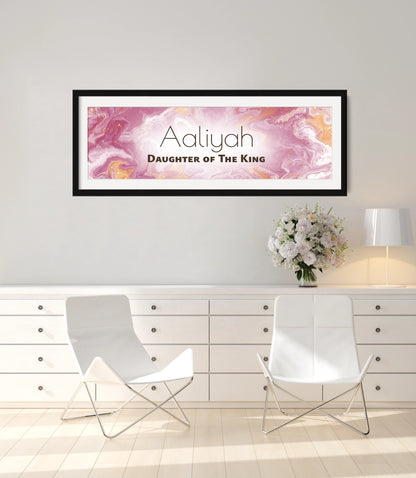 Personalized wall art with &