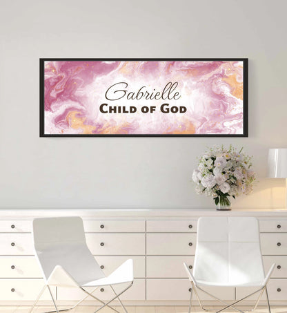 Personalized wall art with &
